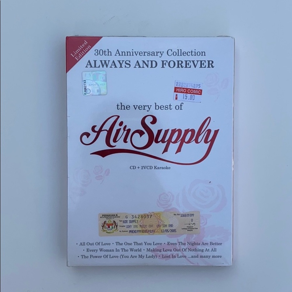 Air Supply 30th Anniversary Collection CD